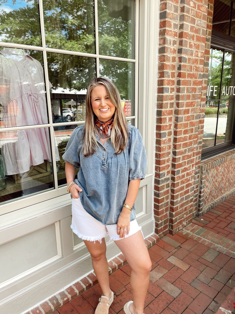 Nantucket White Denim Shorts