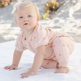 Quincy Mae Terry Tee Pant Set Polka Dot