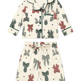 Country Christmas Bows Kids Jammies