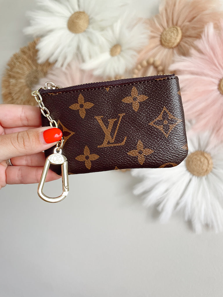 Livin' Lux Brown Dark Brown Key Chain Wallet