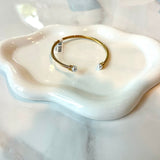 Gold Bracelet with Pearl