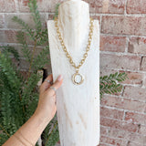 Geometric Ring Outline Necklace