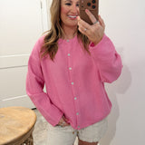 Lila Cardigan in Pink