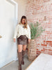 On Edge Leather Mini Skirt