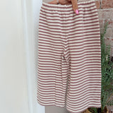 Quincy Mae Ruffle Cozy Set Mulberry Stripe