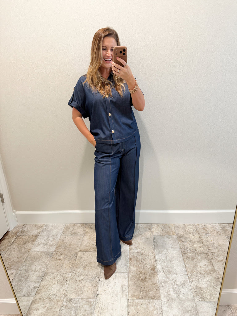 Lucy Denim Set- Bottoms