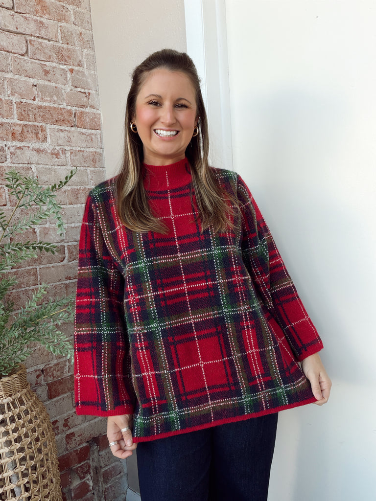 Wrapped Up Sweater in Red