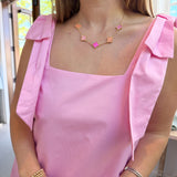 Blush Bow Mini Dress