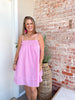 Italian Summer Dress in Pinks