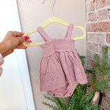 Quincy Mae Mae Smocked Top and Bloomer Set