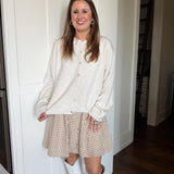 Lila Cardigan in White
