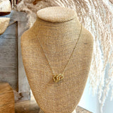 Linked Open Clover Pendant Necklace