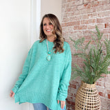Kayla Sweater in Teal
