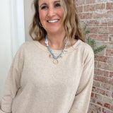 Blue Western Scarf Necklace