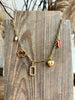 Red Hot Gold Charm Necklace