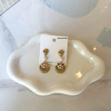 Shell Pearl Dangle Earrings