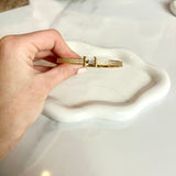 Initial Pave CZ Bangle Bracelet