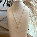 Pave Clover Necklace