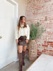 On Edge Leather Mini Skirt