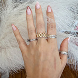 Gold Dipped Watch Band Ring- Adjustable