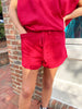 Soft Touch Shorts in Red