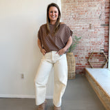 Neutral Nelly Barrel Jeans