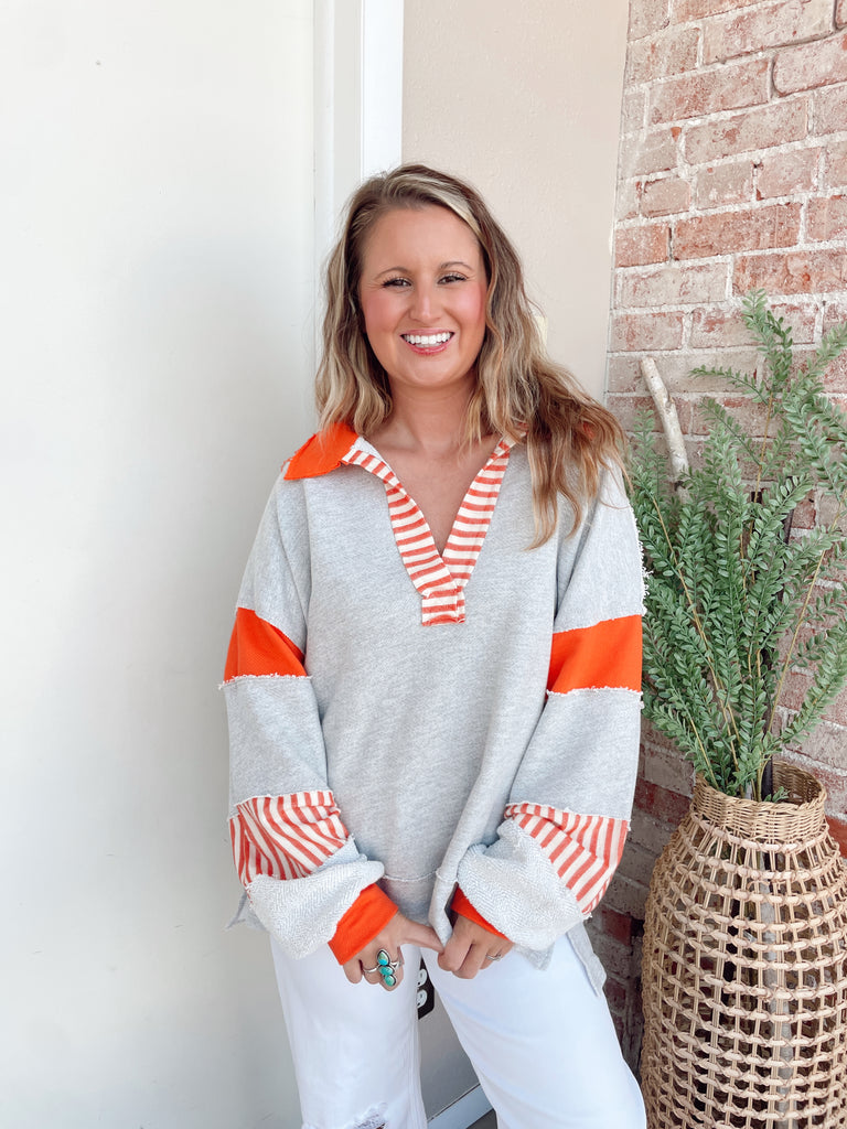 Game Day Sweatshirt in Orange