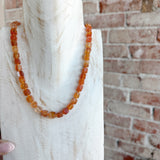 Stone Cold Necklace in Orange