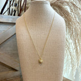 Tiny Heart Locket Necklace - Gold