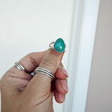 925 Sterling Silver Turquoise Statement Ring 6