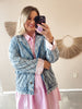 Quilted Denim Jacket