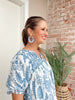 Beaded Stone Ball Circle Earrings