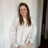 Lila Cardigan in White
