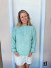 Spring Breeze Cardigan in Seafoam