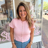 Pink Sweater Top