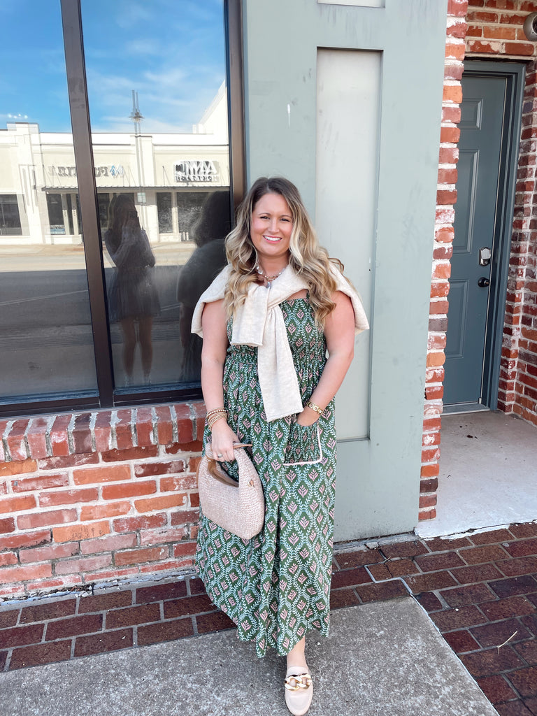 Green Tea Midi Dress