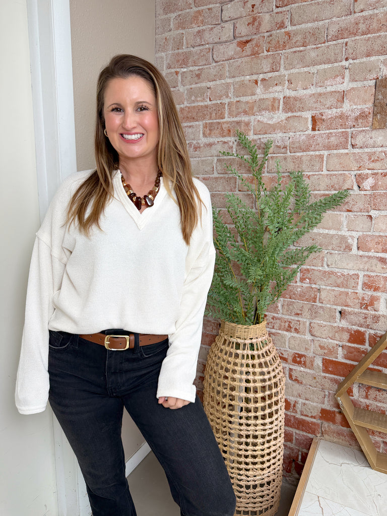 Simple Sally Top in White