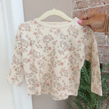 Quincy Mae Long Sleeve Tee Floral Vine