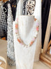 Pearl & Rondelle Beaded Necklace in Peach