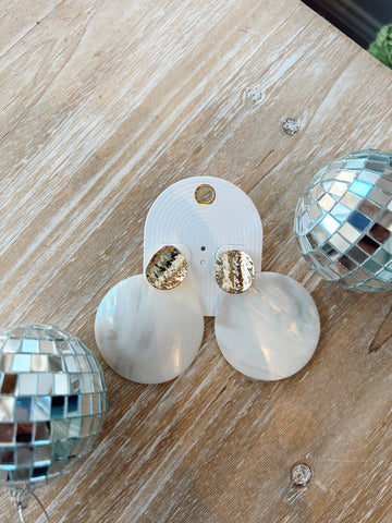 Foiled Statement Earrings