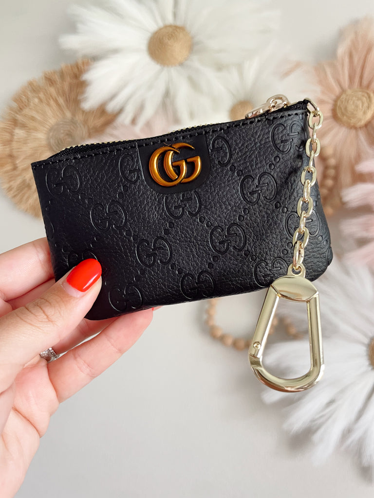 Livin' Lux Black G Key Chain Wallet