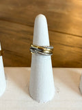 Two Toned Twisted Ring