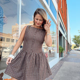 Meet Me In Manhattan Plaid Dress