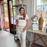 Poppy Polka Dot Barrel Jeans