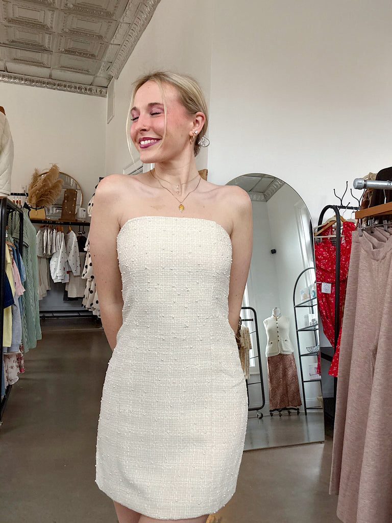 Golden Hour Strapless Dress