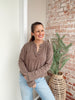 Simple for School Top in Brown