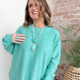 2 Pendant Necklace in Turquoise