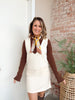 Early Fall Sweater Dress in Ivory