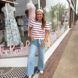 Wide Leg Drawstring Jeans