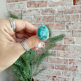 925 Sterling Silver Turquoise Statement Ring 3